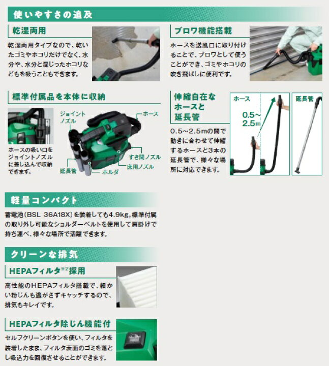 楽天市場】ハイコーキ RP18DA(NN) 本体のみ (バッテリ・充電器別売 