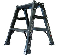 アルインコ GPRS-60 天板高さ52cm 全ステップに滑り止め付 (特別仕様) 兼用脚立 PRS-60WA のダークグレー…