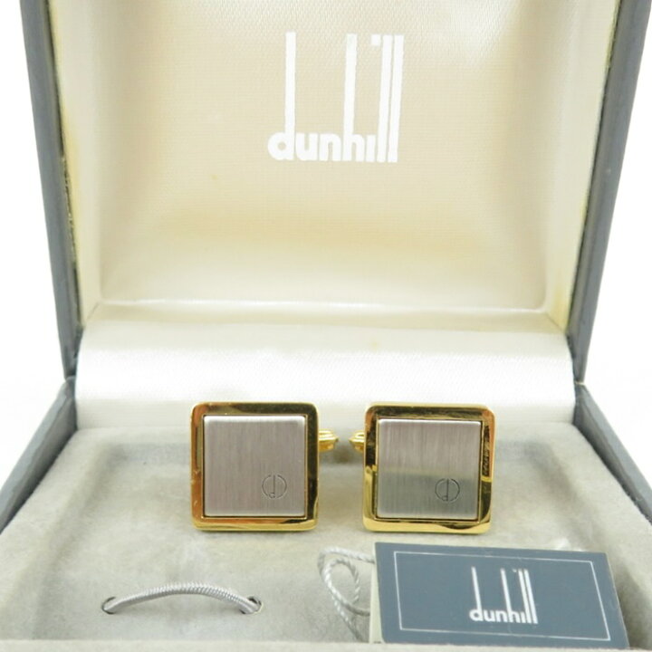 楽天市場】【中古】正規品 dunhill ダンヒル カフス カフス シルバー 