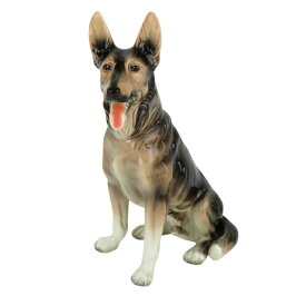 【中古】正規品 GOEBEL ゲーベル シェパード 犬 大型犬 置物 インテリア 陶磁器 ドイツ【送料無料】
