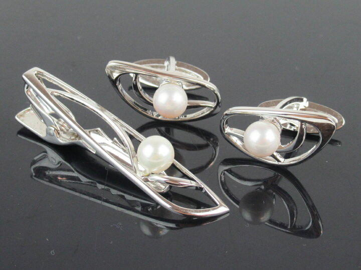 楽天市場】【中古】正規品 MIKIMOTO ミキモト タイピン&カフス セット  