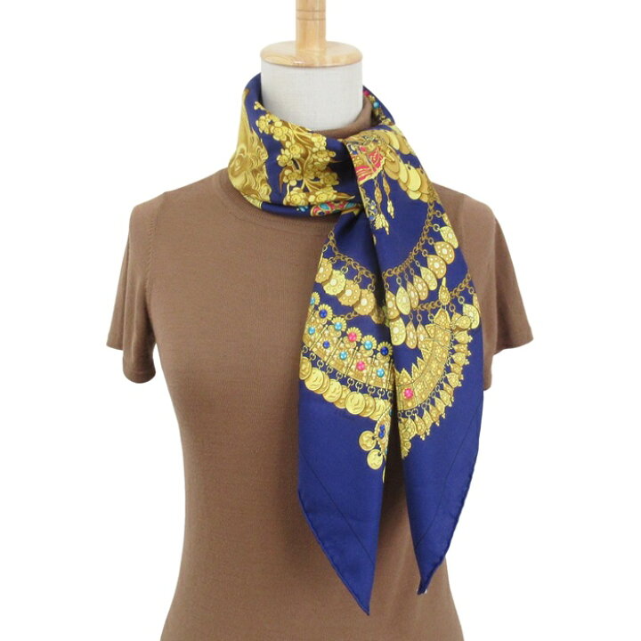 楽天市場】【中古】正規品 HERMES エルメス カレ90 スカーフ KOSMIMA  