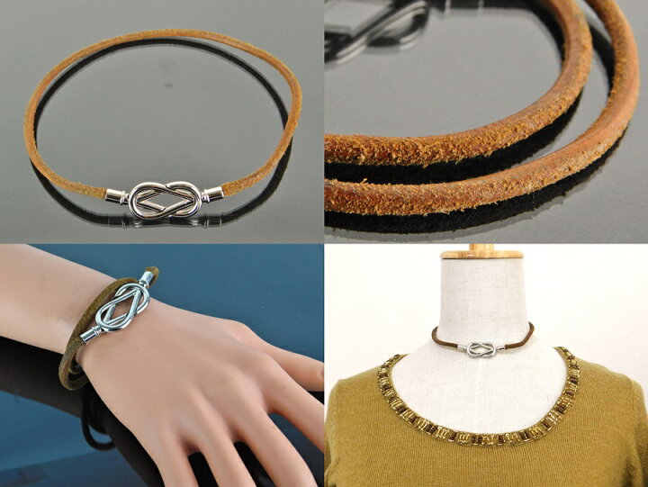 楽天市場】【中古】正規品 HERMES エルメス アタメ チョーカー 2連  