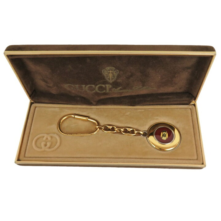 楽天市場】【中古】正規品 GUCCI グッチ ゴールドカラー キーリング 