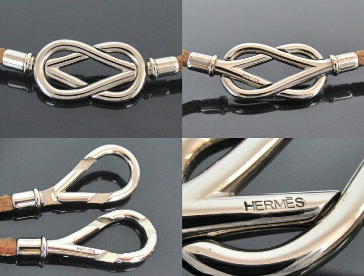 楽天市場】【中古】正規品 HERMES エルメス アタメ チョーカー 2連