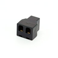 RJ9モジュラー2分岐コネクター(4極4芯 1to2に対応) Ex2RJ9