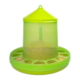 【餌入れ】自動給餌器(スケルトン緑)　容量12Kg 【にわとり・ちゃぼ・うこっけい】