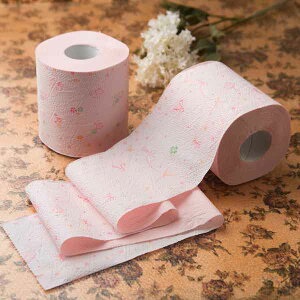 楽天市場 ラコシア ローズの香り トイレットペーパー プリント ダブル トイレットロール まとめ買い 96ロール おしゃれ ピンク ピンクリボン チャリティーロール 丸富製紙 グリーンコンシューマーのお店