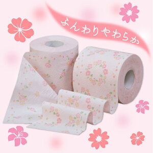 楽天市場 トイレットペーパー ダブル プリント プリント花束 フローラルの香り まとめ買い ピンク 96ロール トイレットペーパー ダブル グリーンコンシューマーのお店
