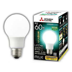 �O�H�@LED�d���@MILIE(�~���C�G�j�@��ʓd���`�@�S�����^�C�v�@�d��60W�`�����@����E26�@�����F�@LDA6N-G/60/S-A�@00601580