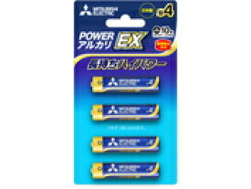 【法人様限定　まとめ買い】三菱　アルカリ乾電池・単4　40本セット(4本入パック×10)　LR03EXD/4BP 10P　