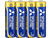 三菱　アルカリ乾電池・単3　40本セット(4本入パック×10)　LR6EXD 4S 10P　