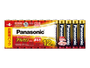 【まとめ買い】パナソニック アルカリ乾電池・単4 60本セット(12本入パック×5)LR03XJ/12SW 5P