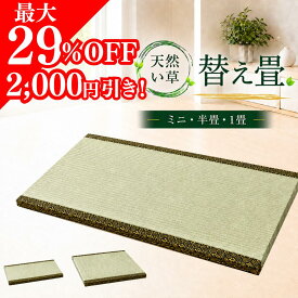 【2,000円OFF】【天然い草】高床式収納ユニット畳専用替え畳 ミニ 半畳 1畳 引出付き 高さ2cm eco家具 専用 交換用 取り換え 畳表替え 畳表替え 畳新調 縁付き 天然 い草 eco家具 F-20.21.22