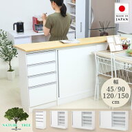 【国産】 カウンター下収納庫 薄型 スリム 省スペース 薄型 ダイニング キッチン収納 食器棚 ストック パ…