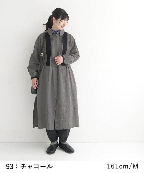 楽天市場】D*g*y 胸ピンタック レース切替 ワンピース M〜3L 綿100  