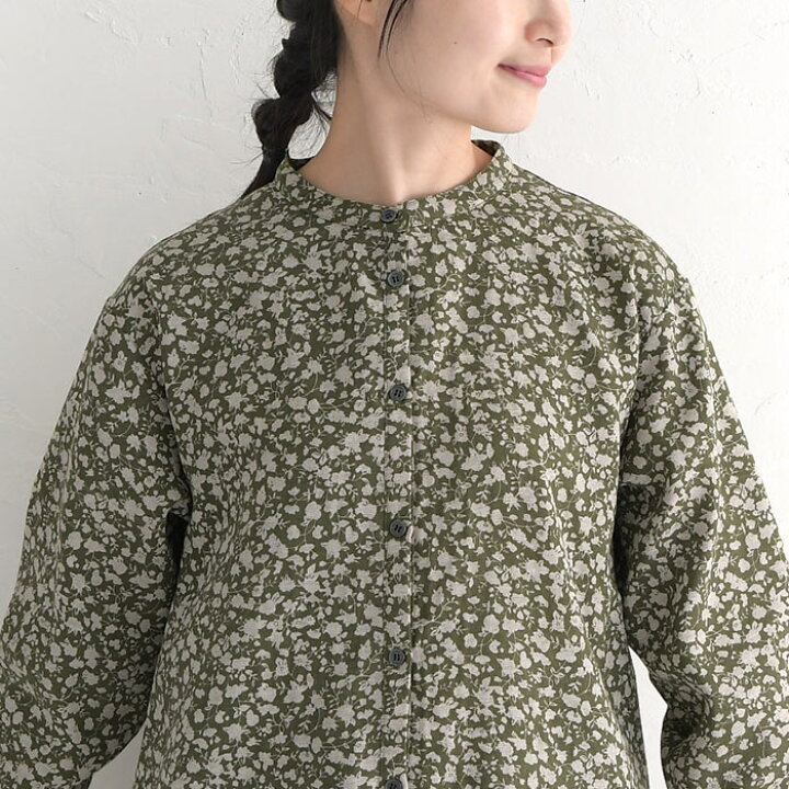 楽天市場】M〜3L オリジナル コットン ダブルガーゼ チュニック 花柄 