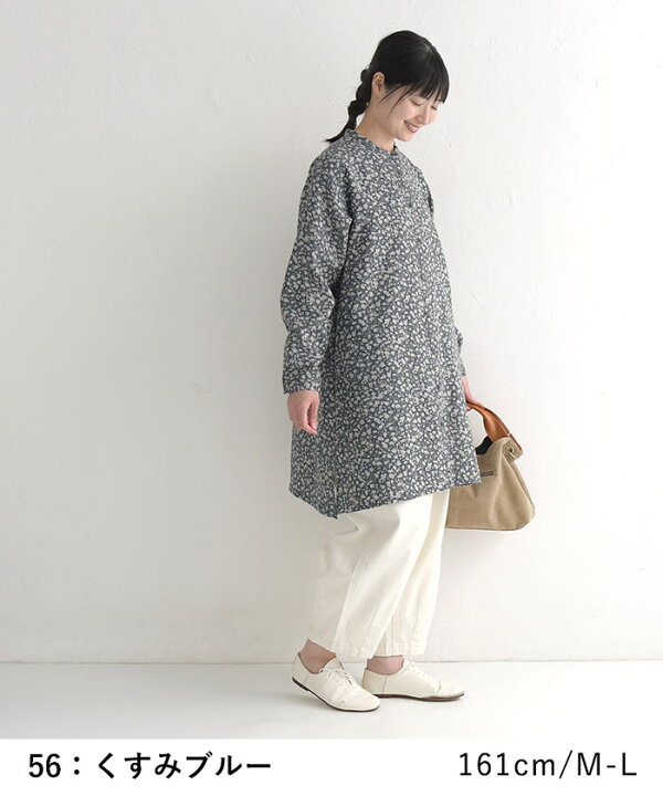 楽天市場】M〜3L オリジナル コットン ダブルガーゼ チュニック 花柄  