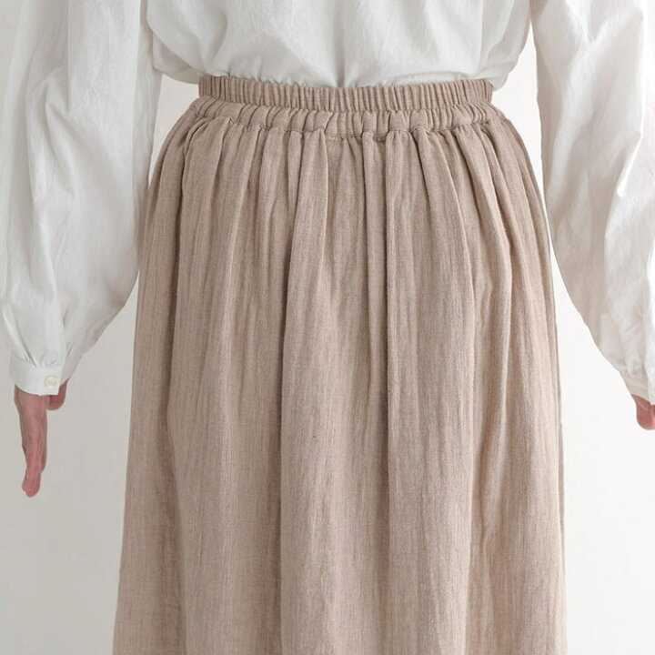 楽天市場】ツイルガーゼ ギャザースカート 起毛 M〜3L 綿100  