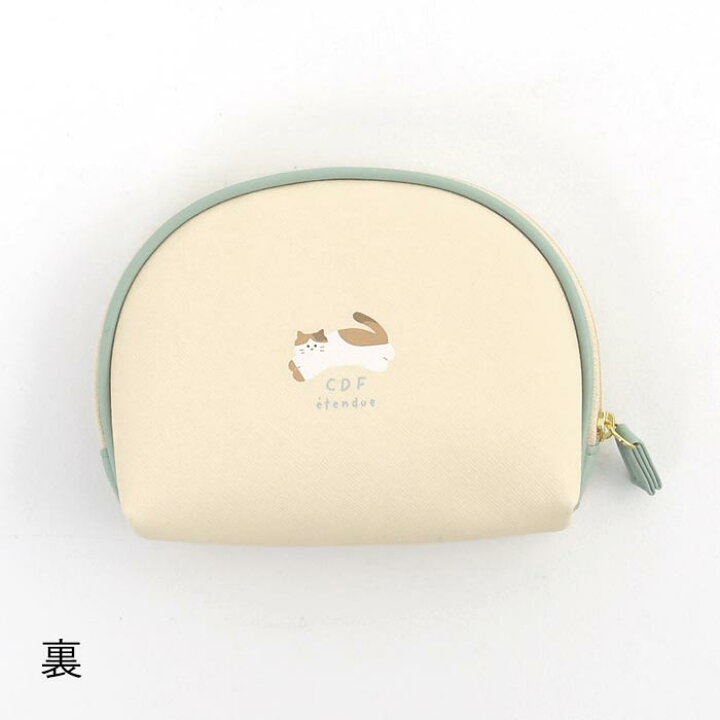 楽天市場】ゆるネコイラスト シェル型ポーチ 雑貨 かわいい マカロン 
