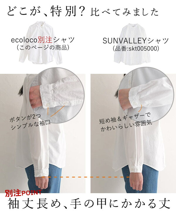 楽天市場】【14%OFF】 サンバレー ecoloco別注 ブラウス 長袖  