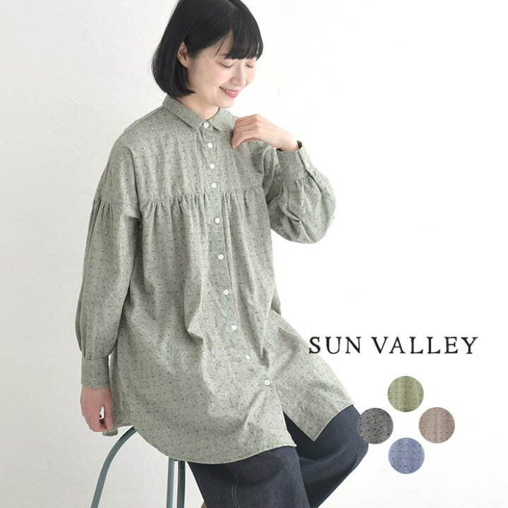楽天市場】ブラウス レディース 綿麻 起毛 チュニック SUN VALLEY