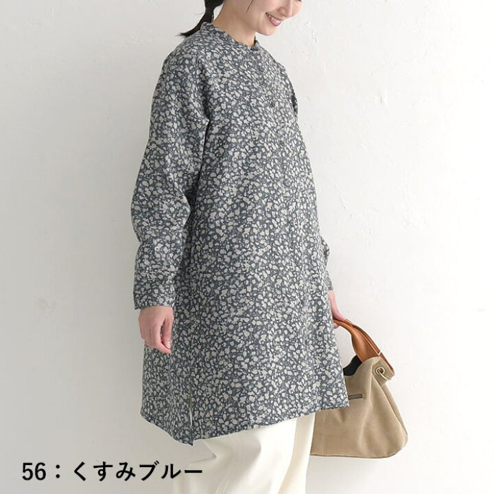 楽天市場】M〜3L オリジナル コットン ダブルガーゼ チュニック 花柄 