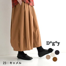 バルーンパンツ サーカスパンツ ボールパンツ レディース D*g*y dgy 綿100％／ ナチュラル カジュアル コットンツイル タック フレアパンツ ゆったり ウエストゴム 体型カバー ボトムス エコロコ sel,／ 大きいサイズ 春 秋 冬 24AW0906R,