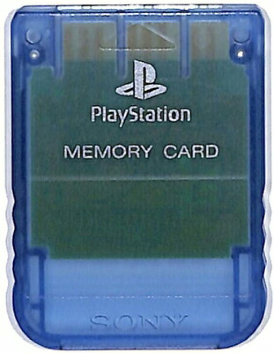 PS1　プレイステーション1用　ソニー純正　メモリーカード　グレー