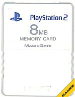 PS2 SONY製 メモリーカード【8MB】 初期化済 （セラミックホワイト）少々色ヤケあり【中古】