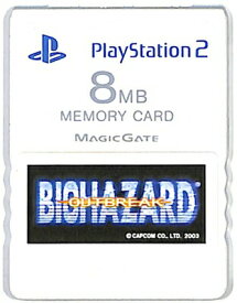 PS2 メモリーカード（Premium Series バイオハザード アウトブレイク）【8MB】初期化済【中古】プレイステーション2 プレステ2