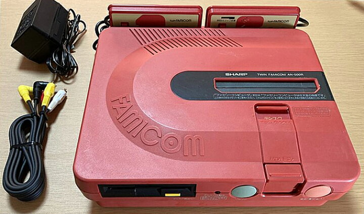 楽天市場】ツインファミコン本体 赤 SHARP製 AN-500R ディスクシステム 