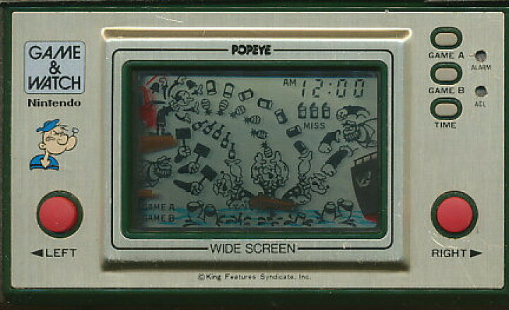 任天堂 ゲームウォッチ POPEYE ポパイ レトロ 楽天市場】【ゲーム 