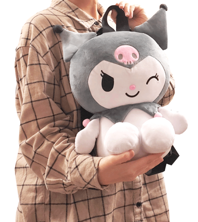 サンリオ　クロミ　ぬいぐるみ　マスコット　リュック③ サンリオ - クロミ ぬいぐるみリュック KUROMI リュック