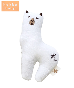 アルパカ ラトル ファーストトイ ぬいぐるみ ハッカベビー ハッカキッズ 出産祝い ベビーギフト プレゼント 0ヶ月〜 新生児 おしゃれ かわいい 1点のみクロネコゆうパケ