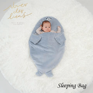 ベビー寝袋 スリーピングバッグ おくるみ ベビー布団 ベビー寝具 あざらし サックス ホワイト 新生児 赤ちゃん ベビー 出産準備 出産祝い ベビーギフト プレゼント 送