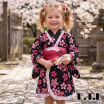 楽天市場】浴衣 子供 桜柄の通販