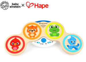 ドラム 木製のドラム マジックタッチ・ドラム ベビーアインシュタイン×ハペ 木製玩具 木製 ベビートイ キッズトイ おもちゃ 男の子 女の子 1歳誕生日 プレゼント 出産祝