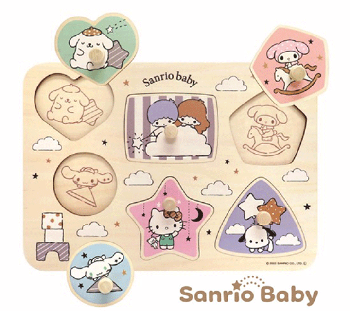 楽天市場】サンリオ ずけいパズル かたちあわせ パズル 6ピース