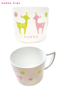 コップ カップ キッズ 子供用 しか りんご どうぶつモチーフ ピンク 女の子 ベビーマグ キッズマグ 日本製 保育園 幼稚園 給食 お弁当 軽量