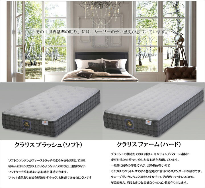 楽天市場】シーリーベッド Attic アティック2 ワイドダブル  