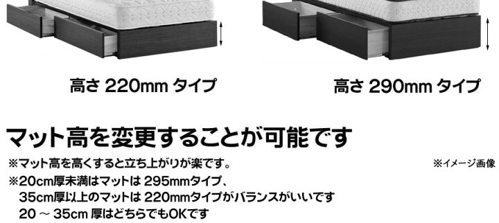 楽天市場】ドリームベッド ユメシア479 シングル ドロアー・引き出し 