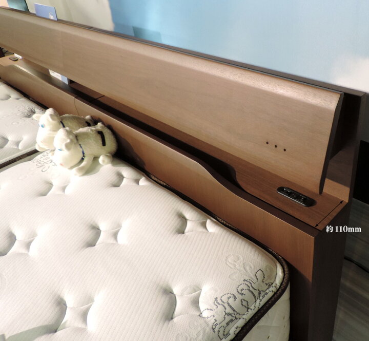 楽天市場】サータ ホテルスタイル599 ダブルベッド 棚付き 照明 