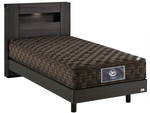 サータ ハリウッド4000 セミダブルベッド クラシカル ステーション レッグタイプ 脚付き LED照明 棚付きドリームベッド正規販売店 国産/日本製 ベッドフレームのみ