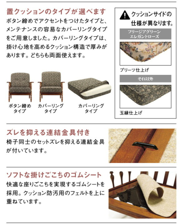 楽天市場】カリモク WC6000 肘掛け椅子 1P一人掛けソファ 布張り花柄 