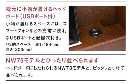 楽天市場】カリモク NW74モデル ウッドスプリングベッド シングル