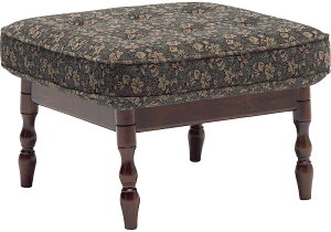 カリモク RC6036 スツール オットマン 布張り花柄 ファブリック おすすめ おしゃれ 人気 コロニアルシリーズ COLONIAL ウォールナット karimoku 国産/日本製家具