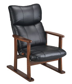 高座椅子 合成皮革座椅子 大河たいが YS-D1800HR 高齢者用家具 ソフトレザー リクライニングチェア ハイバック 送料無料 国産/日本製 ミヤタケ