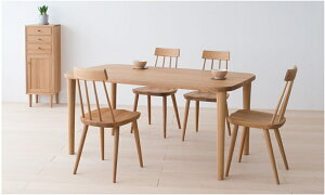 飛騨産業 HIDA VZ332B/VZ333B/VZ334B/VZ335B つぐみ ツグミ TUGUMI 5点セット 食堂テーブルセット ダイニングテーブルセット 135cm〜180cm 選べるカラー【ビーチ】【ブナ】木製 国産/日本製家具 正規取扱店