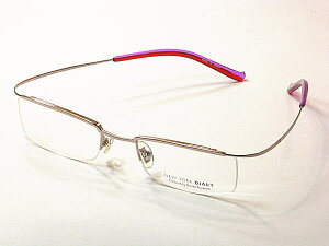 NEW YORK DIARY【NF-1031-C2】ナイロール・度付きレンズ付・チタン 丁番無 男女兼用 日本製